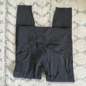 Lululemon Fast and Free Dark Grey 25” Size 8